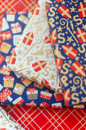 Mijter feest blauw