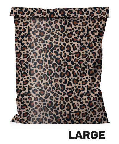 KP® Verzendzakken - Leopard 450x550+50mm 50stuks Verzendzak panterprint - webshopverpakking 45x55+5cm