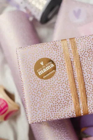 Wensetiket - sluitsticker met bedrukking voor Pourvous