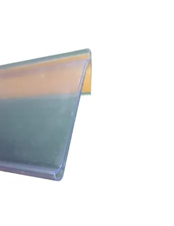 Transparante zelfklevende etikethouder 999 × 26 mm – bodemstrip met leeshoek – 50st