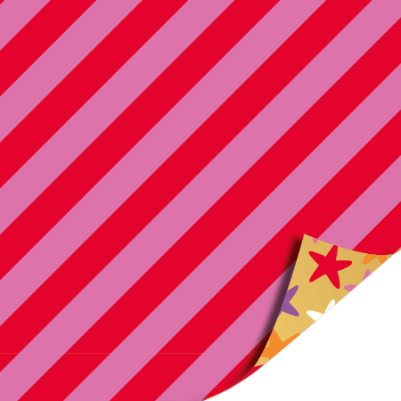 Afbeeldingen van KP® Cadeaupapier 50cm 100m - Stars gold/multicolor