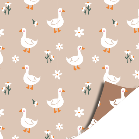 Afbeeldingen van KP® Cadeaupapier 30cm 100m - Goose brown