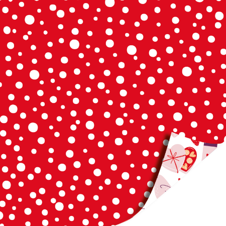 Afbeeldingen van KP® Cadeaupapier 30cm 100m - LOVE