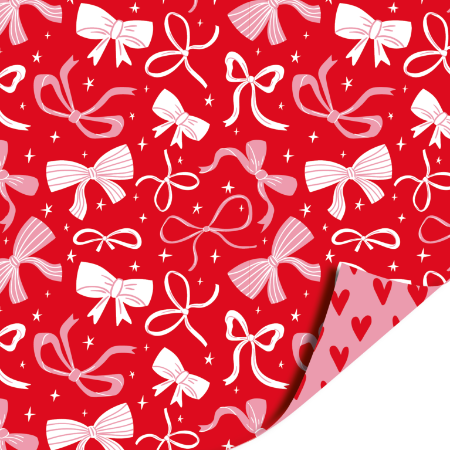 Afbeeldingen van KP® Cadeaupapier 50cm 100m - Lovely bows