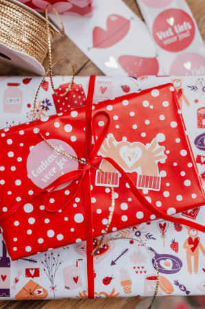 Romantische mix valentijn stickers - ideaal voor valentijn geschenken