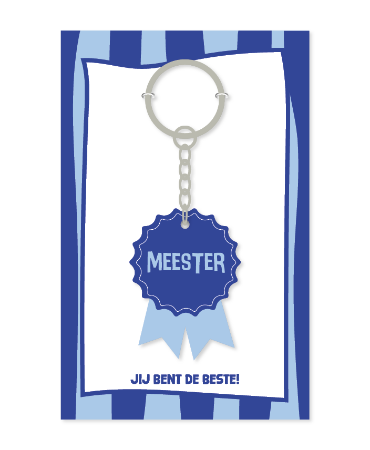 Sleutelhanger medaille - Meester