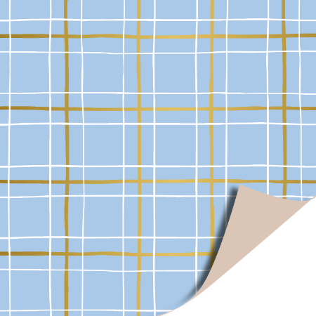 Grid (lichtblauw) - inpakpapier, cadeaupapier