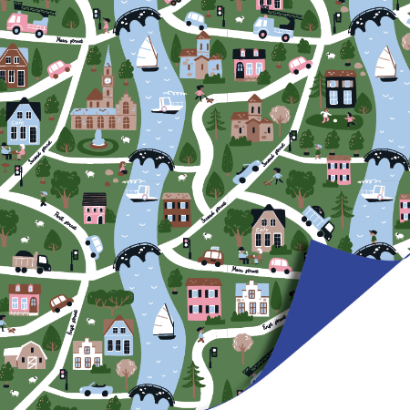 My Little Village - inpakpapier, cadeaupapier