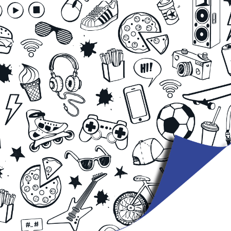 Afbeeldingen van KP® Cadeaupapier 50cm 100m - Game On