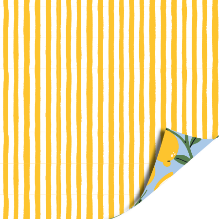 Afbeeldingen van KP® Cadeaupapier 50cm 100m - Lemons