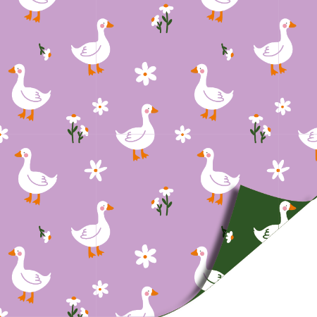 Afbeeldingen van KP® Cadeaupapier 50cm 100m - Little Goose
