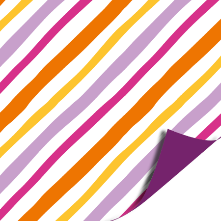Afbeeldingen van KP® Cadeaupapier 30cm 100m - Painted Lines (purple)