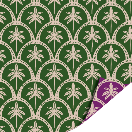 Afbeeldingen van KP® Cadeaupapier 40cm 100m - Tropical Deco