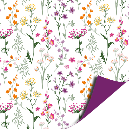 Afbeeldingen van KP® Cadeaupapier 40cm 100m - Wildflowers