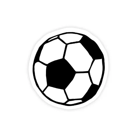 Voetbal sticker - stoere stickers