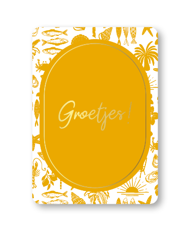 KP® Wenskaarten A6 - Groetjes! - 10 stuks