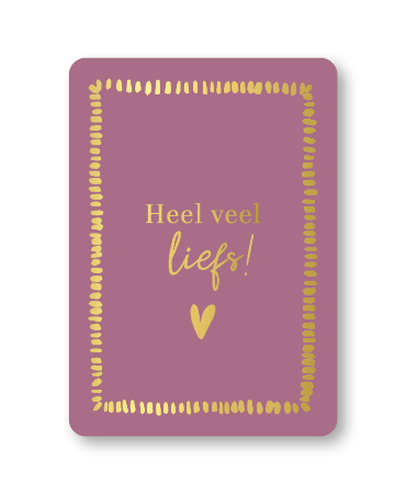 KP® Wenskaarten A6 - Heel veel liefs! - 10 stuks