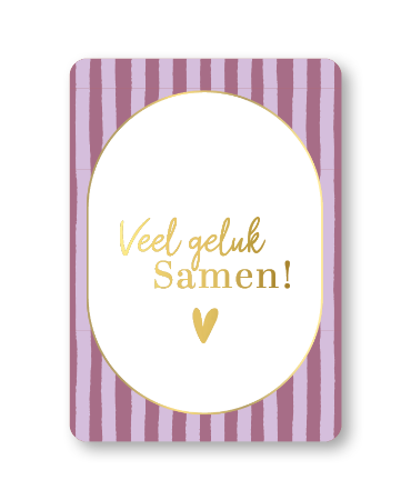 KP® Wenskaarten A6 - Veel geluk samen - 10 stuks