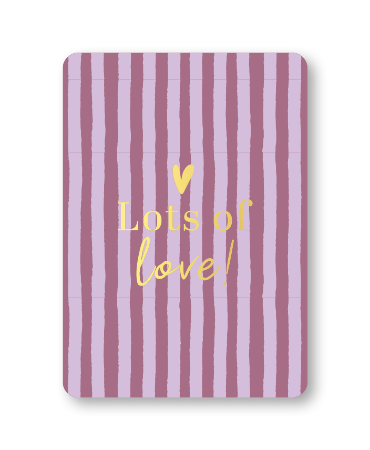 KP® Wenskaarten A6 - Lots of love - 10 stuks