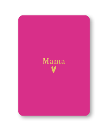 KP® Wenskaarten A6 - Mama (magenta) - 10 stuks