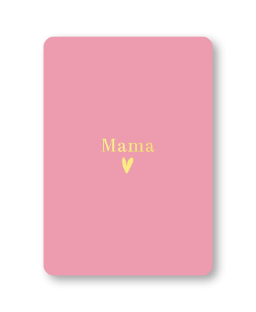 KP® Wenskaarten A6 - Mama (roze) - 10 stuks