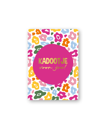 KP® Cadeaukaartjes A7 - Kadootje voor jou (leopard garden), 25 stuks