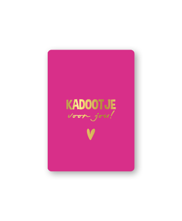 KP® Cadeaukaartjes A7 - Kadootje voor jou  (magenta), 25 stuks
