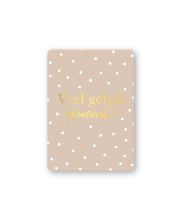 KP® Cadeaukaartjes A7 - Veel geluk gewenst, 25 stuks