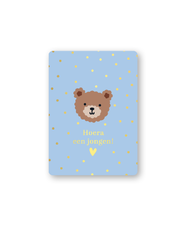 KP® Cadeaukaartjes A7 - Hoera een jongen, 25 stuks