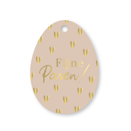 KP® Cadeaulabel - Fijne Pasen - 48x65mm