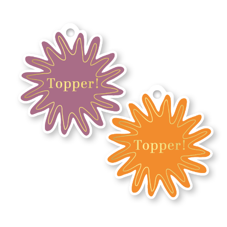 KP® Cadeaulabel - Topper - 60x63mm