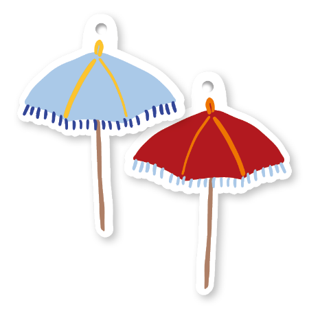 KP® Cadeaulabel - Tiny Shades - 68x68mm