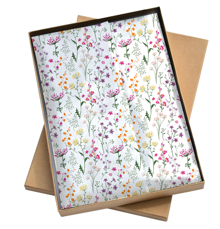 KP® Zijde vloeipapier vellen 50x70cm- Wildflowers
