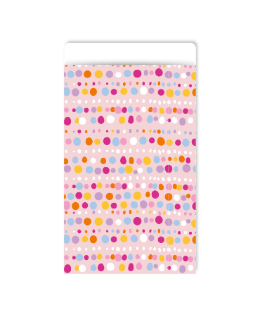 KP® Cadeauzakjes 7x13cm Blooming Bubbles (pink) 250st