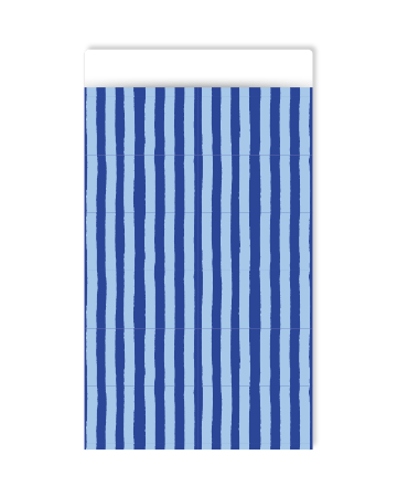KP® Cadeauzakjes 12x19cm Soft Stripe (blue) 250st
