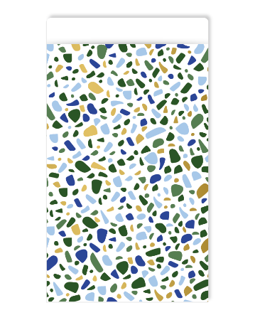 KP® Cadeauzakjes 17x25cm Terrazzo (blauw) 250st