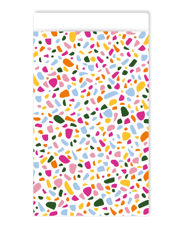 KP® Cadeauzakjes 17x25cm Terrazzo (roze) 250st