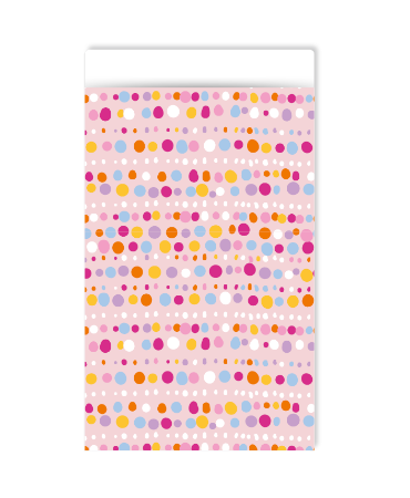 KP® Cadeauzakjes 12x19cm Blooming Bubbles (pink) 250st