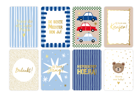 Voorjaar wenskaarten - 8 dessins - deel 2