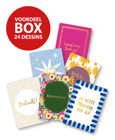 KP® Cadeaukaartjes A7 Voordeelbox Voorjaar 2026 - 24 x 25 stuks