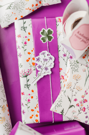KP® Cadeaulabel - Wildflowers - 47x80mm