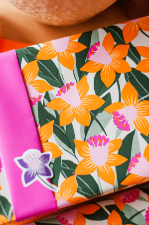 Achterzijde Retro Riviera - inpakpapier, cadeaupapier