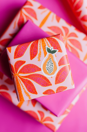 Sunset Palms - inpakpapier, cadeuapapier