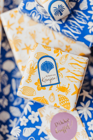 verjaardagstickers, stickers zomaar - Ocean Vibes 4 soorten