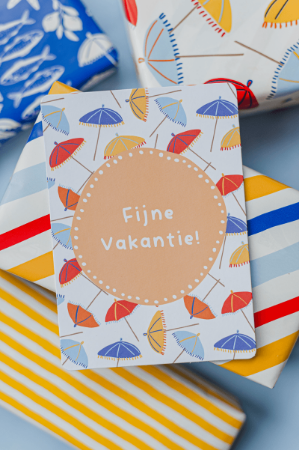 KP® Wenskaarten A6 - Fijne vakantie (little shades) - 10 stuks