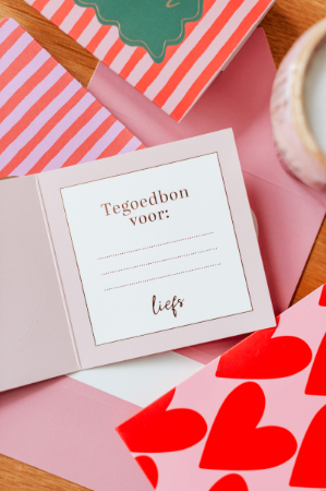 KP® Tegoedbon - Hartjes XL - 10 stuks