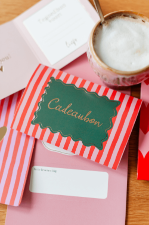 KP® Cadeaubon - Soft Stripe (Rood)- 25 stuks