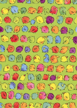 Afbeeldingen van Cadeaupapier Artline Forte 80gr Piepmatz groen 30cm 200m