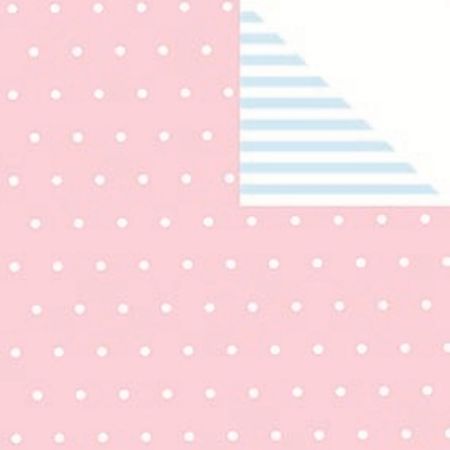 Afbeeldingen van Cadeaupapier Artline Mat 90gr BEBE roze/lichtblauw 30cm 200m