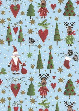 Afbeeldingen van Cadeaupapier Artline Mat 90gr Zermatt lightblue 30cm 200m